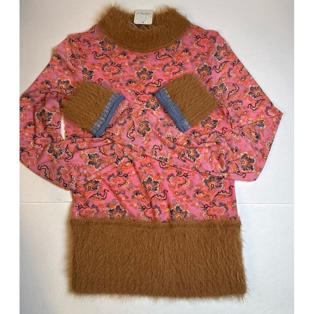 Free people Cosmo‎ Cuff Top in Pink Combo
